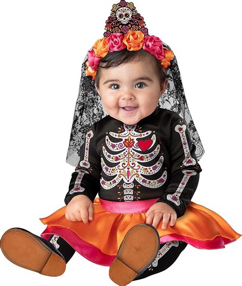 Sugar Skull Costume For Kids