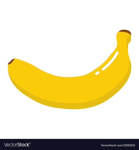 Banana icon icon isolated flat Royalty Free Vector Image