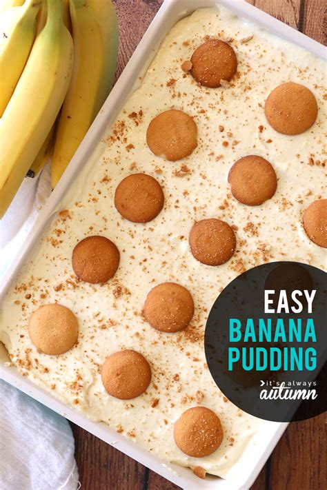 The BEST Easy Banana Pudding Recipe | It's Always Autumn | Recipe ...