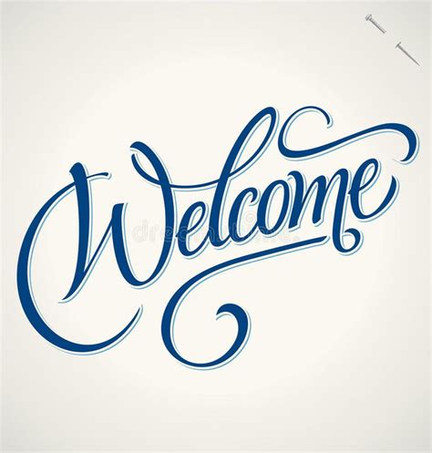 WELCOME Hand Lettering (Vector) - Handmade Calligraphy