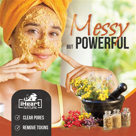 Organic Turmeric Face Mask | Ayurvedic Herbal Powders | iHeart Nature