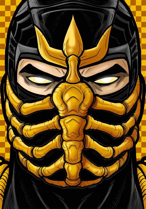 Scorpion Mortal Kombat Face