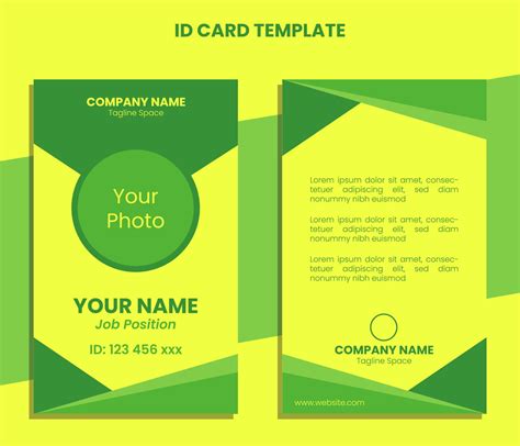 Vertical ID Card Ultramodern Template 13529097 Vector Art at Vecteezy