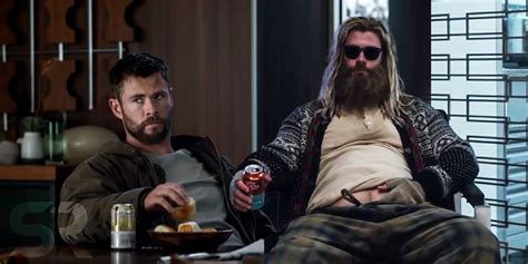 Endgame Hinted At Fat Thor Before Avengers Killed Thanos The First Time