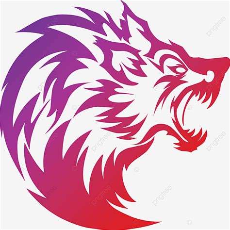 Wolf Gaming Clipart Transparent PNG Hd, Red Wolf Logo For Gaming Team ...