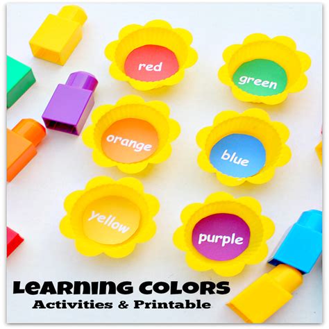 Learning Colors Activities and Printable