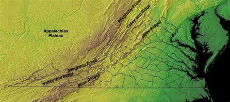 Allegheny Mountains Map