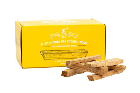 Buy HOT BOX Kiln-Dried Oak Cooking Wood - 6 Inch Mini-Cut Logs For Portable Wood-Fired Pizza ...