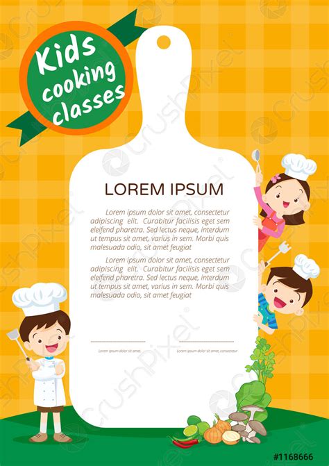 Kids Cooking class certificate 5 - stock vector 1168666 | Crushpixel