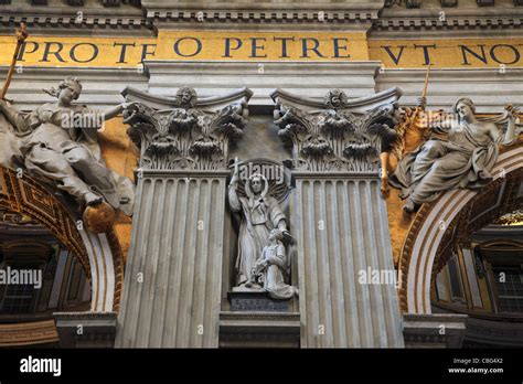 Italy, Rome, Vatican, St Peter's Basilica, interior Stock Photo - Alamy