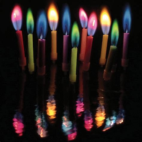 Coloured Flame Candles - CoolHousewarmingGifts.COM