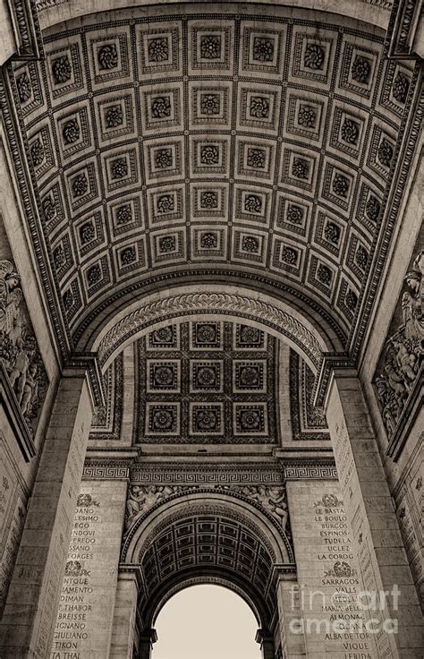 Arc de Triomphe Interior Photograph by Nigel Fletcher-Jones - Fine Art America