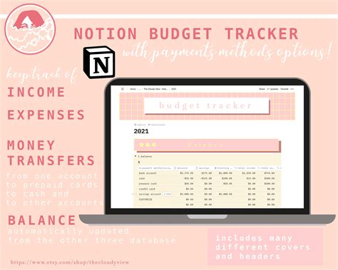 Notion Budget Template Free