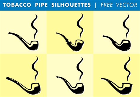 Tobacco Pipe Silhouettes Free Vector - Download Free Vector Art, Stock ...