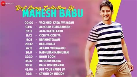 Best Songs Collection of Mahesh Babu | Audio Jukebox | Super Hit Telugu Songs - YouTube