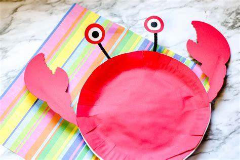 Easy Paper Plate Crab Craft For Kids - SoCal Field Trips