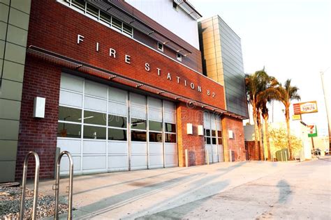 LAFD Los Angeles Fire Department Trucks - Los Angeles, California Editorial Stock Photo - Image ...