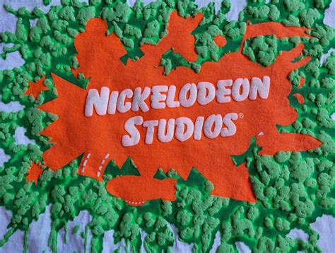 Vintage 90s Nickelodeon Studios SLIME Double Sided M … - Gem