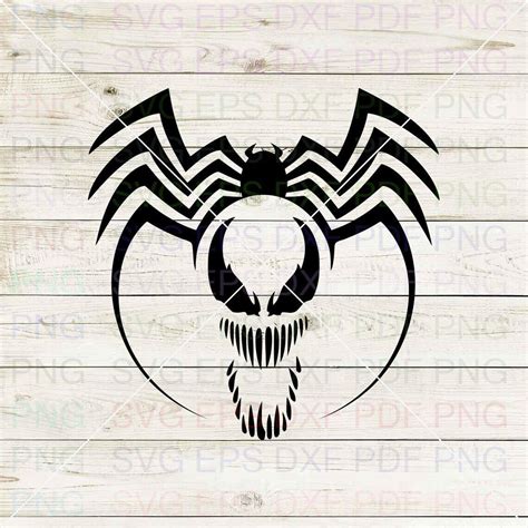 Venom_silhouette_013 Svg Dxf Eps Pdf Png, Cricut, Cutting File, Vector ...