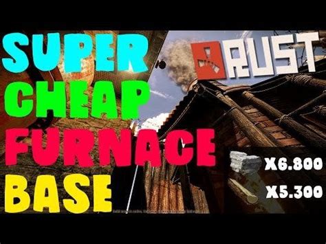 Rust Base Building - Super Cheap Large Furnace Base w/Refinery : playrust