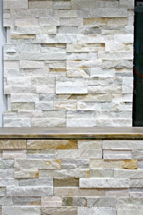 How to install stacked stone tile on a fireplace wall | Stacked stone ...