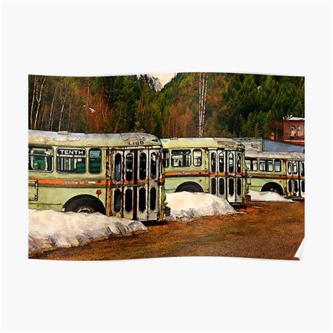 "Bus Cemetery" Poster by NaturePrints | Redbubble