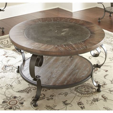 Greyson Living Mayview 36-Inch Round Coffee Table with Bluestone Insert by - Walmart.com ...