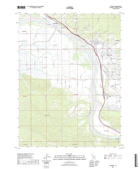 MyTopo Fortuna, California USGS Quad Topo Map