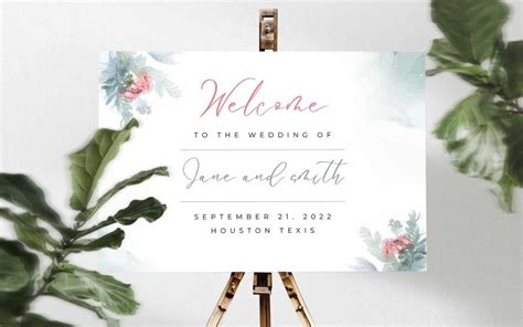 Wedding Welcome Card Template #277652 - TemplateMonster