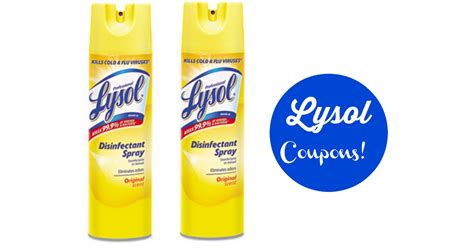 Lysol Coupon | $2.47 Disinfecting Spray :: Southern Savers