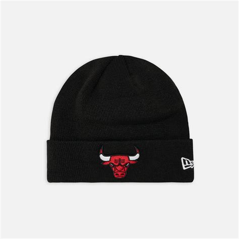 New Era NBA Essential Cuff Knit Beanie Chicago Bulls Official Team Colour