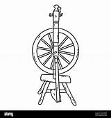 Spinning Wheel Coloring Pages sketch template
