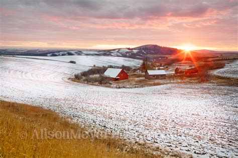 "Palouse Winter Sunset"