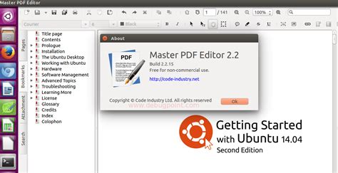 Create and Modify pdf files using Master pdf Editor in Linux