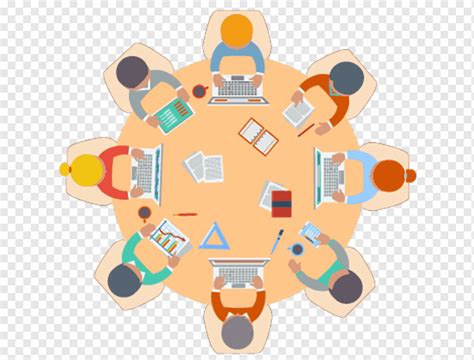 Round table Meeting Office, Meeting, office, cartoon, business png ...