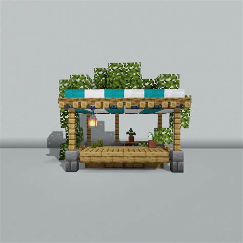 minecraft market stall 🪴 | Minecraft market, Minecraft designs ...