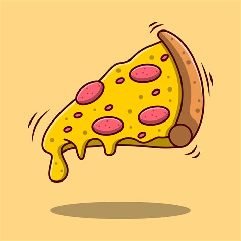 Cartoon Pizza Slice Wallpaper