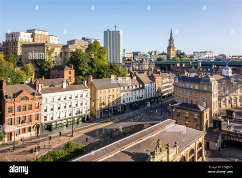 Newcastle upon Tyne skyline, Newcastle skyline, Uk Stock Photo - Alamy