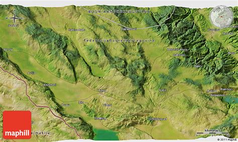 Satellite 3D Map of Bugojno