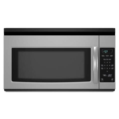 Amana 1.5 cu. ft. Over the Range Microwave in Stainless Steel-AMV1150VAS - The Home Depot