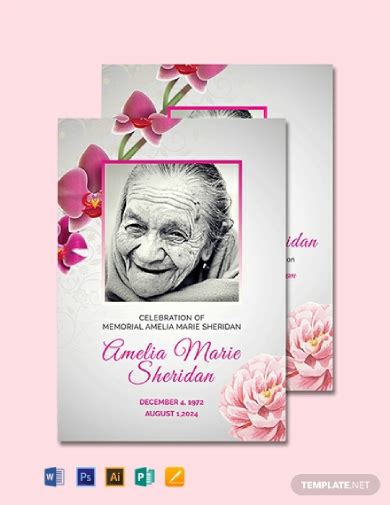 Funeral Memorial Card - 7+ Examples, Illustrator, Photoshop, Word, Publisher, Pages