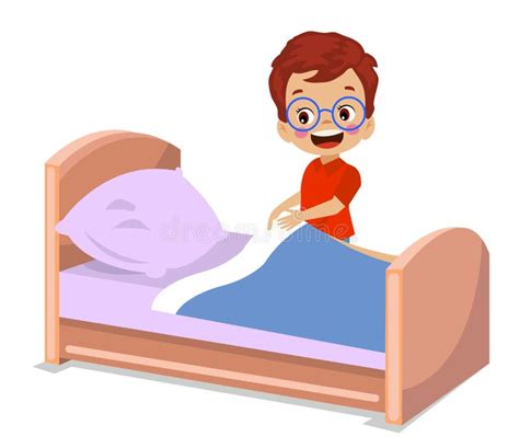 Boy Making His Bed Stock Illustrations – 7 Boy Making His Bed Stock Illustrations, Vectors ...