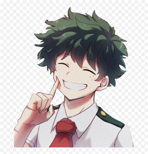 Deku Smile Izukumidoriya Sticker By Kaylee Wilkie - Happy Deku Png,Izuku Midoriya Transparent ...