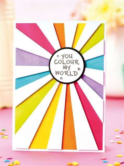 FREE Rainbow greeting! Colour someone's day with this vibrant DIY card ...