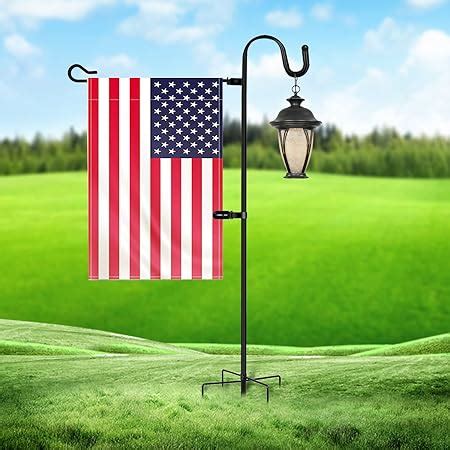 Amazon.com : Jantens Garden Flag Holder Stand & Shepherds Hook, 36 Inch Garden Flag Pole with ...