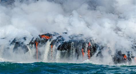 Kilauea Volcano Lava Flow stock photo. Image of kilauea - 80885644