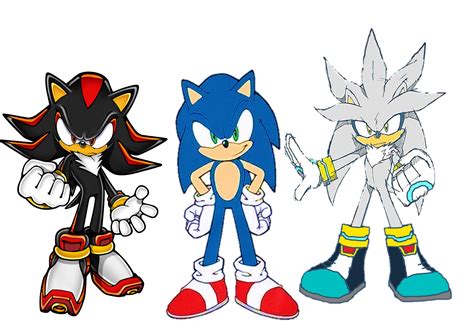 Sonic, Shadow and Silver the Three Hedgehogs - Sonic, Shadow, and ...