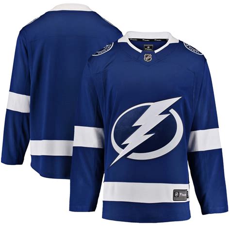 Men's Tampa Bay Lightning Fanatics Branded Blue Breakaway - Blank Jersey