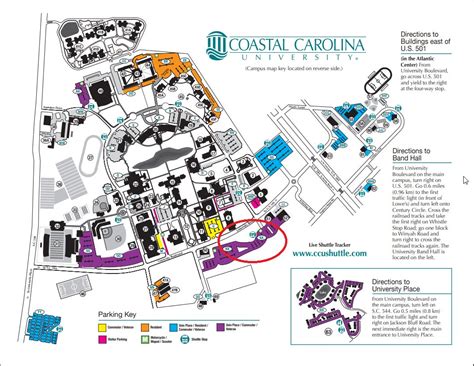 Coastal Carolina Campus Map