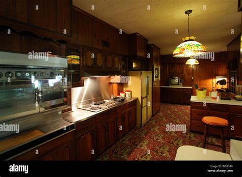 The Kitchen at Graceland the home of Elvis Presley in Memphis Tennessee ...